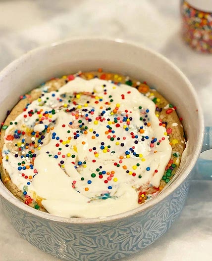 Sugar Cookie Protein Baked Oats