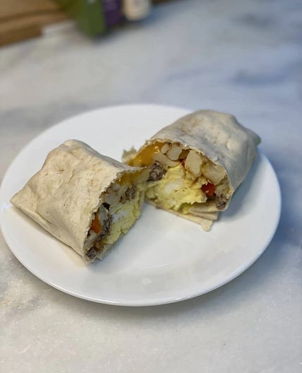 Healthy Freezer Breakfast Burritos