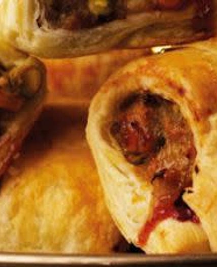 Chestnut and Cranberry Sausage Rolls
