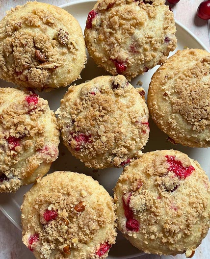 Vegan Cranberry Orange Muffins