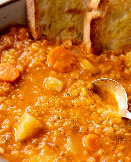 Red Lentil Soup with Lemon