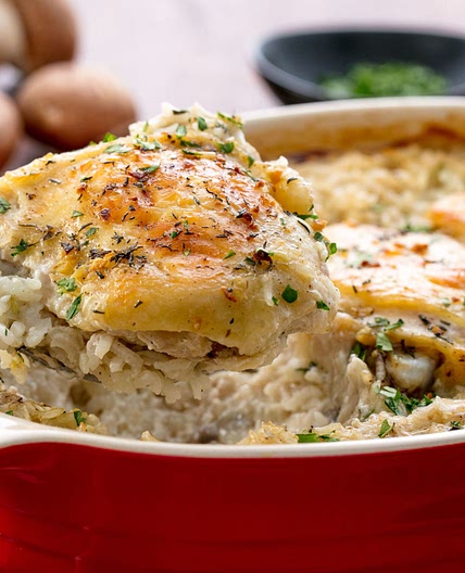 Easy Chicken and Rice Casserole