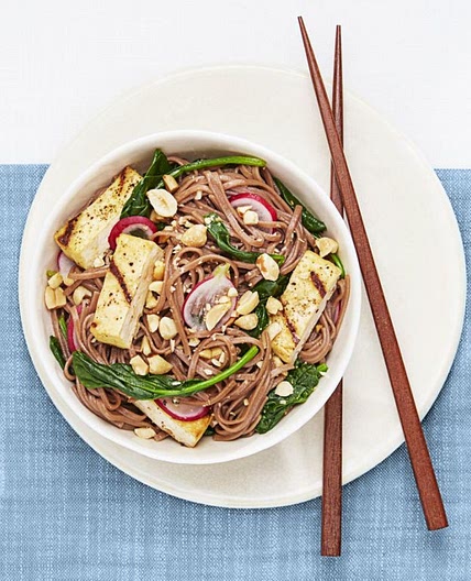 Soba Salad with Grilled Tofu