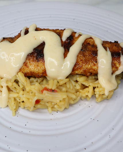 Mexican Grilled Chicken W/ Homemade Cheese Sauce