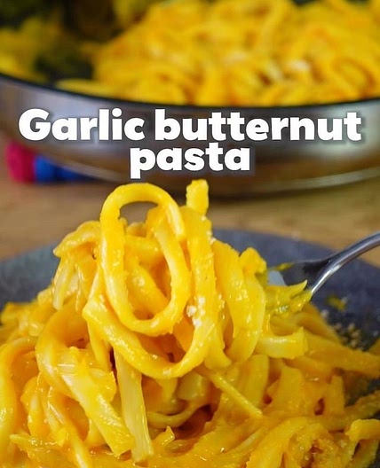 GARLIC PUMPKIN PASTA 🍝