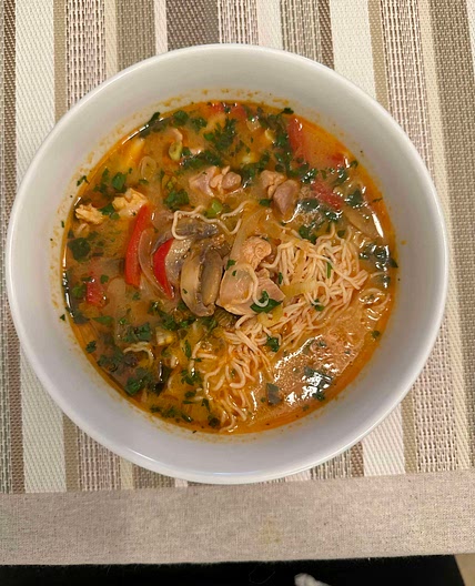 Keto Thai Noodle Soup