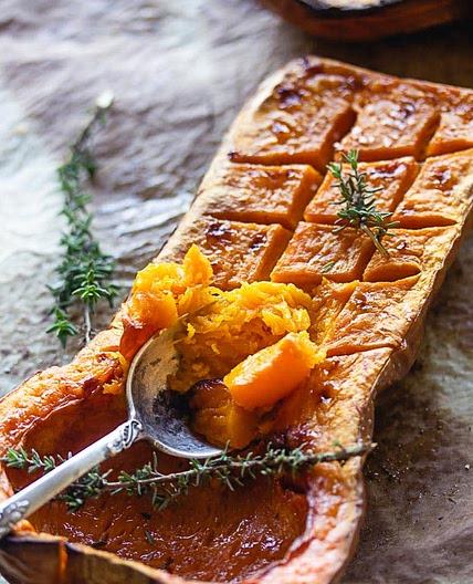 Butternut rôtie au thym