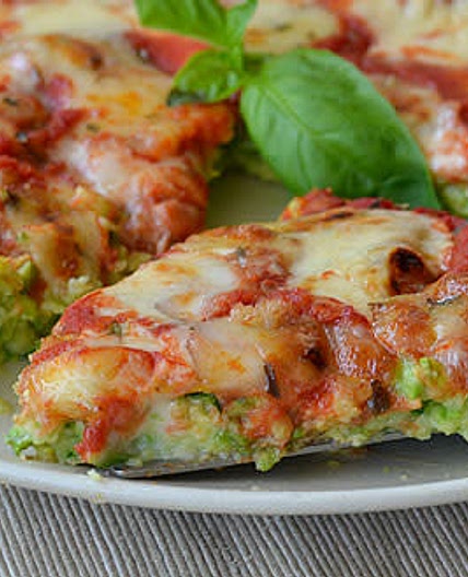 Pizza légère brocoli et courgettes