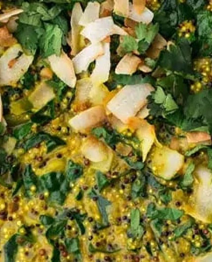 Quinoa, navet boule d'or et chou kale