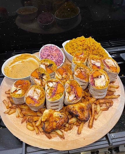 Budget Nandos Burrito Platter