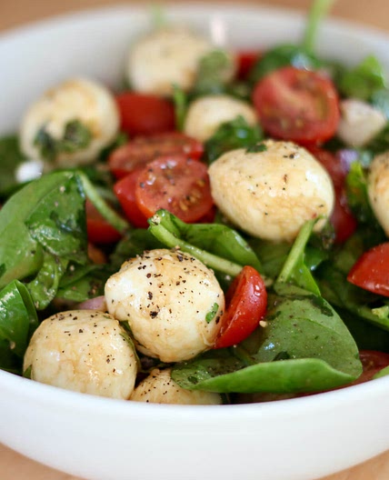 Spinach Caprese Salad