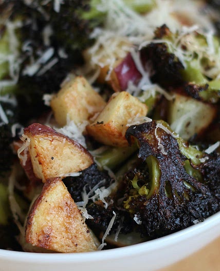 Roasted Potatoes and Broccoli