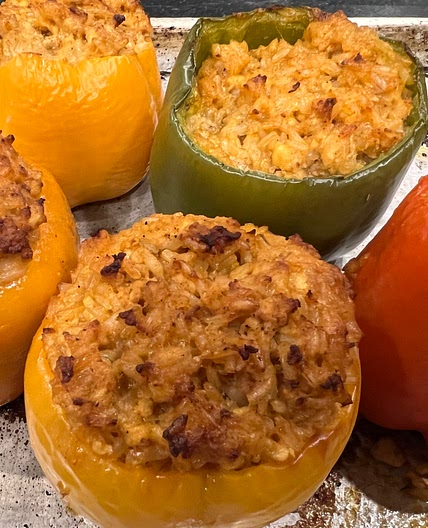 Turkey Stuffed Bell Peppers