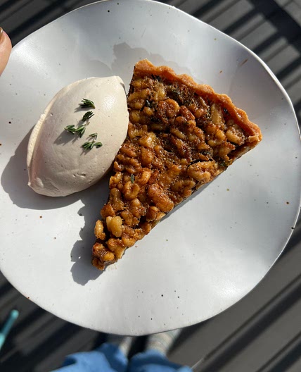 Maple Walnut Chocolate Tart