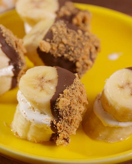 S'mores Banana Bites