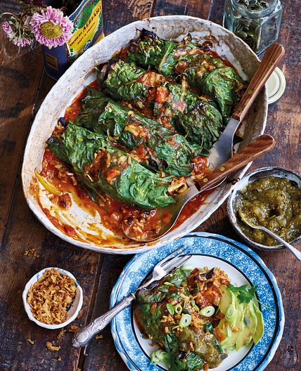 CHARD ENCHILADAS