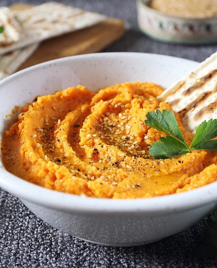 Houmous de carotte à l'orange