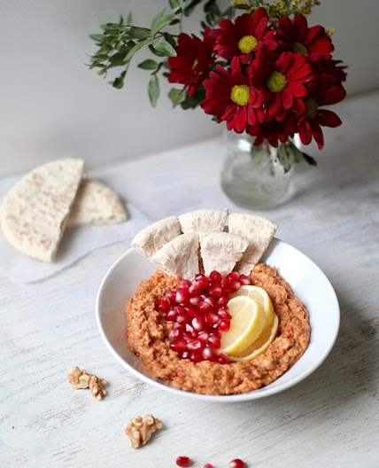 Muhammara - Turkish Roasted Red Pepper & Walnut Spread
