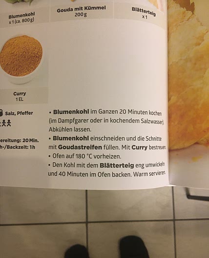 blumenkohl im curry-mantel