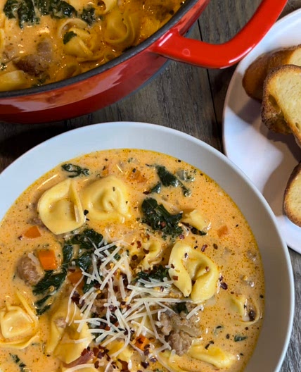 Creamy Tortellini Soup