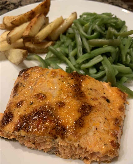 Salmon with Harissa