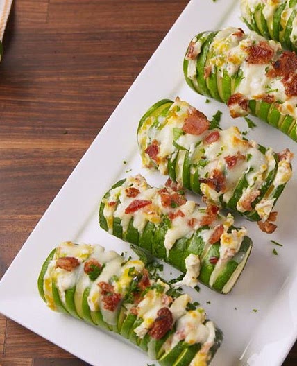 Jalapeño Popper Stuffed Zucchini