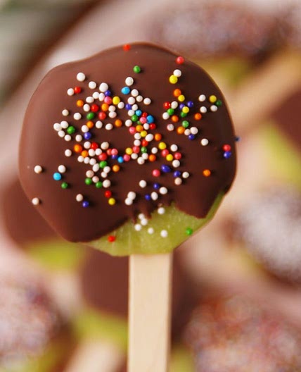 Chocolate Kiwi Pops