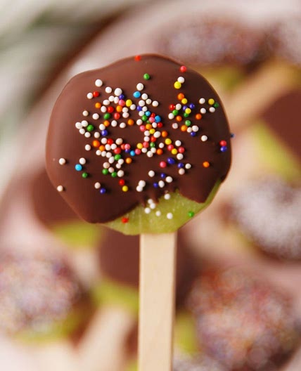 Chocolate Kiwi Pops