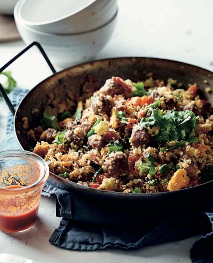 Cauliflower Fried Rice with Sausage