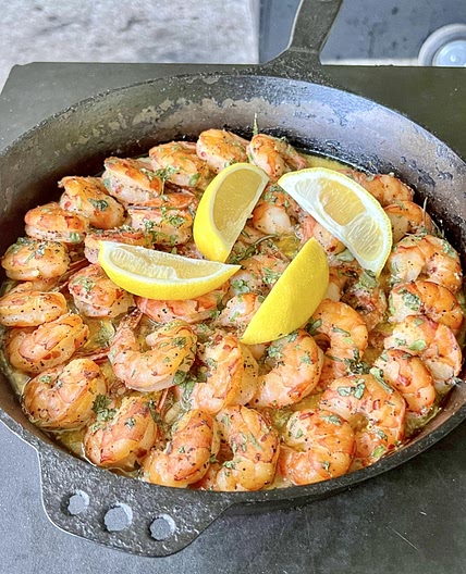 Garlic Herb Smoked Shrimp
