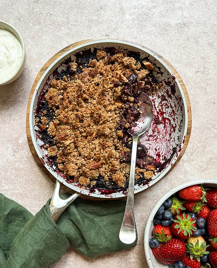 Saucy Skillet Berry Crumble