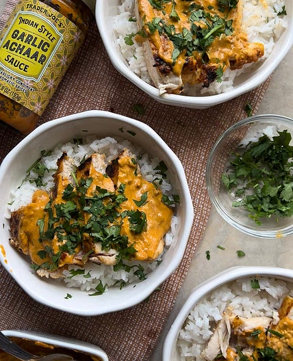 Grilled Chicken with Garlic Achaar