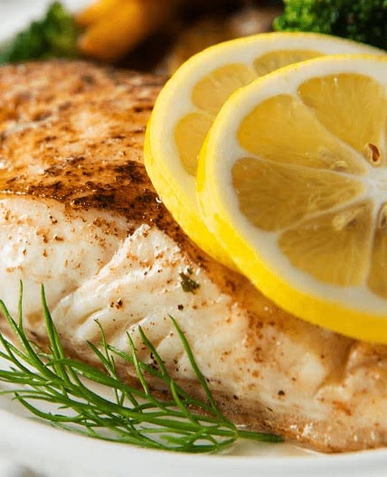 Halibut with Veggies 