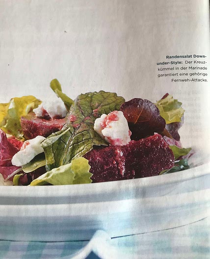Marinierte rote Beete mit fera und Salat 11/2010 S. 78