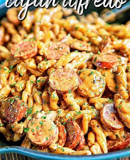 Smoked Sausage Cajun Alfredo 
