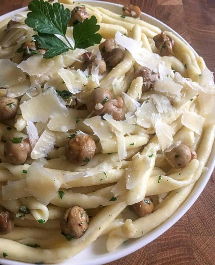 Garlic mushroom pasta recipe