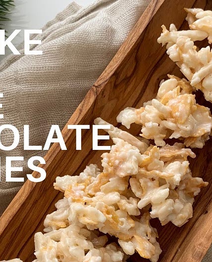 No bake white chocolate cookies
