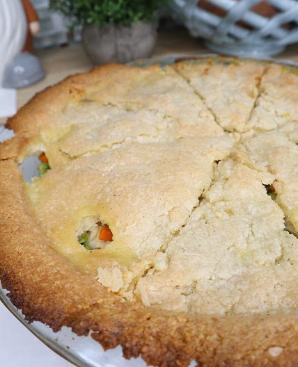 Low Carb, High Protein Chicken Pot pie