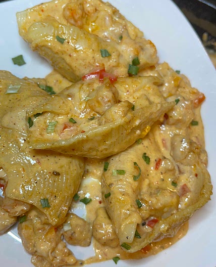 Cajun Chicken & Shrimp Stuffed Shells