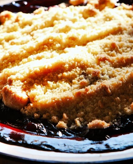 Blackberry & Pear Crumble