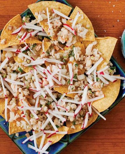 Tostadas de Jaiba en Salpicon from 'Ultimate Nachos'