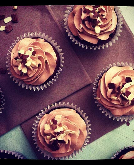 Chocolate Hazelnut Cupcakes With Nutella Buttercream
