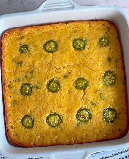 Jalapeño honey cornbread casserole