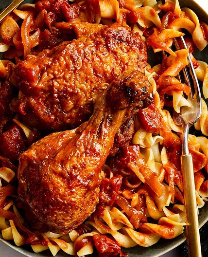 Brisket-Braised Chicken