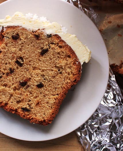 Fruit Loaf With Brandy Butter Icing