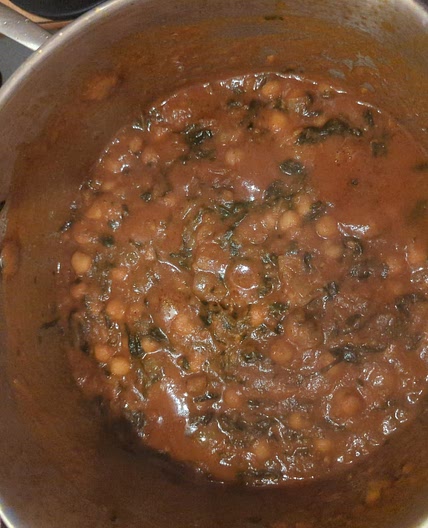 Chickpea Spinach Curry (Chana Palak Masala)