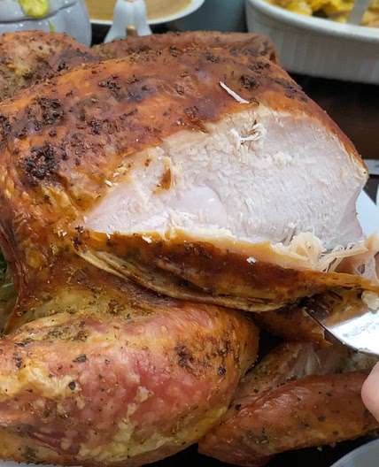 Dry brined turkey 