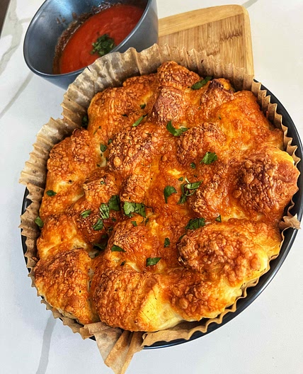 Cheesy Pull-Apart Garlic Bread — Angiela Eats - Quick, Easy, & Delicious Recipes