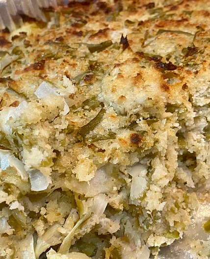 Stuffed artichoke casserole