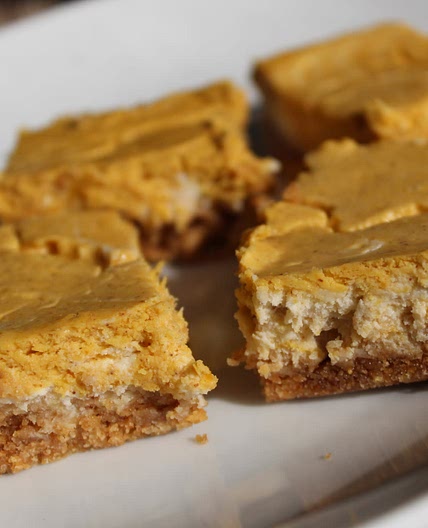 Pumpkin Pie Cheesecake Bars